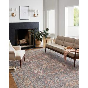 Loloi Chris Loves Julia x Rosemarie Collection ROE-01 Stone/Multi 2'-7" x 8'-0" Runner Rug Loloi Chris Loves Julia x Rosemarie Collection ROE-01 Stone/Multi 2'-7" x 8'-0" Runner Rug