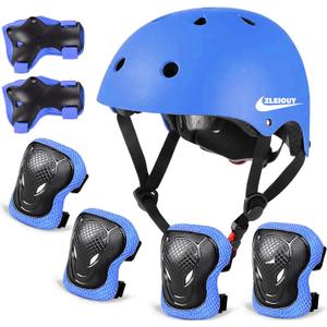 Adjustable Helmet for Kids Toddler Boys Girls Youth,Protective Gear with Elbow Knee Wrist Pads for Multi-Sports Skateboarding Bike Riding Scooter Inline skatings Longboard Roller Skate, Small: 48-54 cm