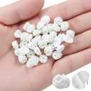 Wonderjune 50 Pcs Door Screw Hole Plugs Entry Door Frame Plugs Plastic,White(Diameter 1/4 x 5/16 Inch,Compatible with Odl/Western Reflection)