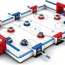 Ice Hockey Building Set with 8 Ice Hockey Player - Tabletop Battle Game - Creative Sports Toy - Standard Brick Compatible Kids STEM Building Kit