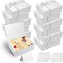 12 pcs Large White Gift Box with Lid,12x9x4 Inch Collapsible Gift Wrap Box with Ribbon, Party Favor Boxes for Presents, Valentine's Day,Wedding, Party Favor,Birthday, Bridesmaids Gifts