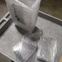 12 Pack Middle Stackable Storage Boxes for Storage and Organization, Clear Storage Bins with Lids, Plastic Storage Containers with Lids, Plastic Bins with Handles for Office, Bedroom, Study Room