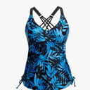 Tempt Me Women Tankini Top Only V Neck Swim Tops Tummy Control Bathing Suit Top No Bottom, Size -Small