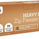 Zip HD Freezer Bags, 2 Gallon Size, Case of 192 (24 packs x 8)