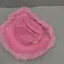 JUSTOTRY 30th Birthday Cowboy Hat, 30th Birthday Outfit Gifts for Women Cowgirl Hats Decorations (Pink)