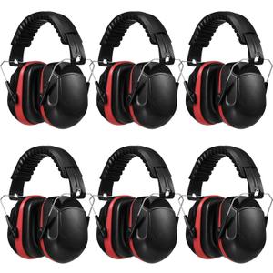 Yunsailing 6 Pcs Ear Protection Noise Reduction Headphones Nrr 28db Safety Hearing Ear Muffs Shooting Gun Range Mowing