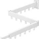 ZdwCyl Clothes Drying Rack Wall Mounted,Drying Rack Clothing,Clothes Hanging Rack,Retractable,Collapsible(Tri-Fold), White Color(Ring)