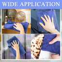 9 Pcs Extra Large Microfiber Cleaning Cloth, 20" x 30" Washable Reusable Large Floor Cloth Rags, Microfiber Towels for Mop Cleaning Office Bathrooms Housekeeping (Navy Blue)