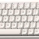 IQUNIX Magi65 Pro Low Profile Mechanical Keyboard Wireless 65% Keyboard Ultra Slim for Creamy Typing, Hot Swappable, RGB Backlit, PBT Keycaps, Aluminum Case, BT/2.4G/USB-C, Mac/Windows (Ochre White)