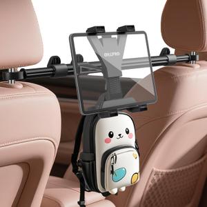 OHLPRO Car Headrest Tablet Holder - [Adjustable Arm 14.96"-27.55"] [Lockable] Car Back Seat iPad Mount, Road Trip Essentials for Kids, for 7-11" Tablets, iPad Air Mini Pro, Galaxy Tab