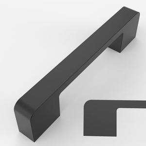 Amerdeco 10 Pack Matte Black Cabinet Pulls, 3-3/4 Inch(96MM) Hole Centers, Modern Style, Easy to Install, Kitchen Cabinet Handles, Cupboard Handles, Drawer Pulls ZH0062