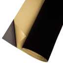 Self Adhesive Felt Fabric, Soft Velvet Drawer Liner, DIY Velvet Fabric for Art & Crafts, Jewelry Box Felt Liner, Solid Color Felt Wallpaper(17.7" x 78.7", Black) (17.7"W x 78.7"L)