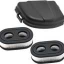 593260 Air Filter with 595658 Air Cleaner Cover for Briggs and Stratton 798452 334404 093J02 09P700 103M02 104M02 675EXI Engines Parts Toro Recycler 22 and Troy Bilt TB110 TB200 Lawn Mower (2PCS)