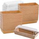 100 Pack To Go Dessert Boxes with Clear Lids, Paper Charcuterie Boxes Swiss Roll Cake Containers, Rectangle Sandwich Boxes for Sushi, Muffins, Treat, Waffle, Cookie, Food Truck Business