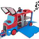 Spidey and his Amazing Friends Marvel's Web Transporter Feature Vehicle, Lights & Sounds-Includes 2 Amazing Minis: Spidey and Miles Morales: Spider-Man