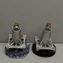 Lawn Mower Spindle with Pulley Fits for 532187292 532192870 532187281 21546238 21546299 197473 532195945 21546446 Compatible with Husqvarna YTH22V46 Ariens Poulan Jonsered Mandrel Assembly, 2 Pack
