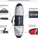 Abahub Surfboard Travel Bag, Foam Padded Day Bag Cover for 6'0-10'0, 6'6x22"