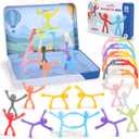 20Pcs Magnetic Travel Toys, Magnets Men for Kids with Metal Box, Airplane Car Travel Fidget Toys Portable Road Trip Activities Essential, Classroom Toys for Kids Birthday Stocking Stuffers Gifts