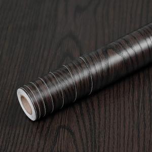 Homease Brown Black Wood Contact Paper 24 x 196 in, Self-Adhesive Wallpaper Peel and Stick Removable Decorative Wall Covering Vinyl Film for Shelf Liner Furniture Kitchen Cabinet Countertop Drawer