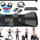 Toptoo Pilates Reformer Board Set for Home Workout, Multifunctional Portable Foldable Pilates Board for Small Spaces, Extra Complimentary Tension Straps, Full Body Workout for Women/Men