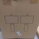 Scenekoy Alabaster Table Lamp Set of 2 with Night Light for Bedroom Living Room, 23" Rotary Switch Bedside Lamp with Linen Shade, Modern Nightstand Lamps for Room Office Dorm (Bulb Included) (White)