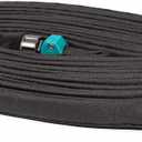 LINEX Flat Soaker Hose 1/2" x 75 ft for Garden Beds Drip Hoses Irrigation Sprinkler Heavy Duty Save Water 80%