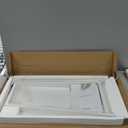 WOHOMO Folding Desk, 31.5" Small Desk for Small Spaces, Easy Assemble Foldable Computer Desk for Laptop, Mini Portable Working Table Narrow Wooden Writing Workstation for Home Office, White