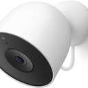 Google Nest Cam Outdoor (Wired, 2nd Gen) - Security Camera with 2K Video and Gemini, Night Vision, 2-Way Audio - Works with Google Home - 2025 Model - Snow