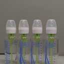 Dr. Brown's Anti-Colic Options+ Narrow Glass Baby Bottle with Level 1 Slow Flow Nipple, BPA-Free, 8 oz/250 mL, 0m+, 4-Pack 