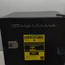 Frigidaire Retro Compact Fridge with Chiller, Countertop, Built-in Bottle Opener, Compact Refrigerator 1.6 cu ft, Mini Fridge for Office, Bedroom, Dorm Room or Cabin - 16" D x 18" W x 18.5" H (Black)