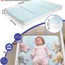 3'' Standard Crib Mattress for Baby, Travel Trifold Mattress