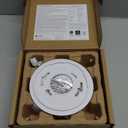 Kidde Smoke and Carbon Monoxide Detector, Hardwired with AA Battery Backup, LED Status Lights, Interconnected, 85 dB Alarm, 5 inches (1 Pack)