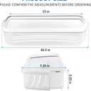 2 PACK Upgraded W10321304 Refrigerator Door Shelf Replacement Compatible with Whirlpool Fridge Door Bin WRS325FDAM01 WRS325FDAM02 WRS325FDAM04 ED5FVGXWS07 - Replace WPW10321304 AP6019471 2179574