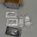 VCE Brush Wall Plate Cable Pass Through with Bracket, Decorator Cover for Low Voltage Cables - White, 2-Pack