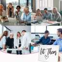 Let Them Wooden Sign, Desk Signs for Office, Mental Health Decorations, Inspirational Desk Decor, Home Decor Living Room, Cubicle Decor, Coworker Gifts, Encouragement Gifts for Women Men Friend,12