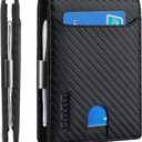 VANNANBA Wallet for Men Bifold Credit Card Holder,RFID Blocking Front Pocket Wallets for Men Teen Boys with Gift Box(Black)