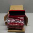 Batiyeer 24 Pcs Velvet Bracelet Box Bulk Jewelry Chain Necklace Box Bracelet Storage Case Long Jewelry Case for Christmas Pendant Display Wedding, 8.86 x 2.13 x 1.38 Inch(Claret)