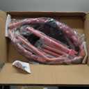 Foldable Mini Trampoline, 40" Rebounder Trampoline for Adults & Kids, 450lbs Capacity with T-Shaped Adjustable Bar, Indoor Fitness Workout Exercise Equipment, Pink 