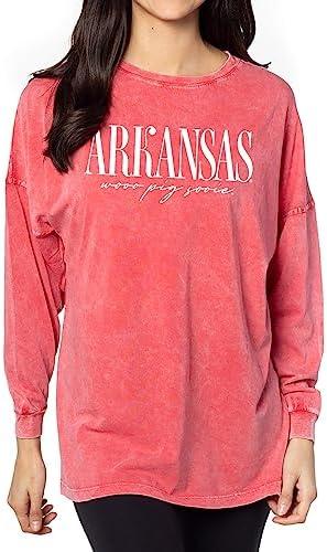 chicka-d Women's The Big Shirt, L, Cardinal