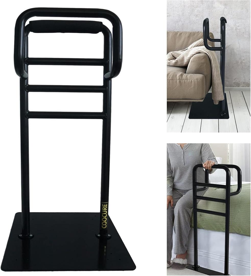 Couch Stand Assist for Elderly, Sofa & Chair Stand Assist Rail, Heavy Duty Bed Assist Rail with Non-Slip Covers. Suitable for Seniors and Other Relied On Persons., Fixed Height