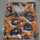 Men Halloween Shirt Fun Pumpkin Print Button Up Shirts Casual Hawaiian Short Sleeve Shirt Holiday Aloha Shirts (Orange, XXL)