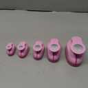 BearBoss 5 Pcs Craft Hole Punch, Handmade Scrapbook Paper Puncher, Different Size of Scrapbooking Punches Crafting Designs for Office Supplies, Card Making, DIY Albums Photos, Pink Color (Circle)