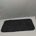 Bathroom Rugs, Bath Mats for Bathroom Non Slip Washable, Quick Dry, Water Absorbing, Fits Under Door, Ultra Thin, Rubber Backing, Low Pile, Cozy Cloth Cotton, Ideal for Shower, Sink-Black-24''x16''