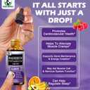 2 x Magnesium Glycinate with Potassium Supplement,Liquid Magnesium Glycinate 500mg Potassium Citrate 500mg, Magnesium Liquid Drops for Vascular, Bone, Heart, Muscle & Nerve Health,Non-GMO,Vegan