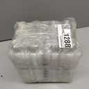 100 PCS 6 Grids Plastic Egg Cartons, Clear, 14.8 x 10.2 x 6.2 cm, Egg Storage, Transportation