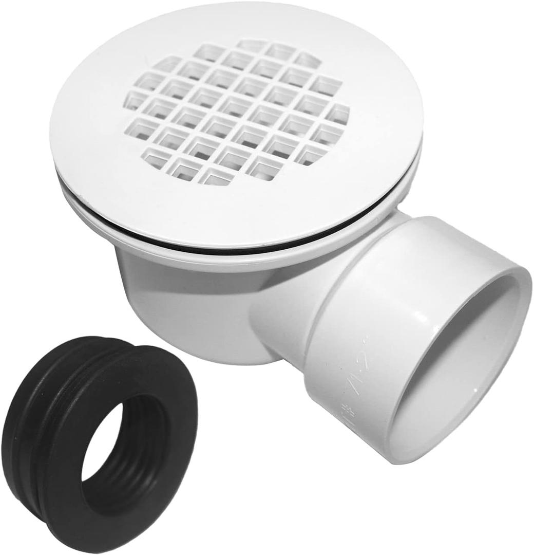 PVC 2''Side Outlet Drain Assemblyfor Low Profile Shower Drain Trap and Shower Base Drain.