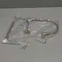 Upgraded Curtain Tiebacks Set of 2 - Wall Mounted Heavy Duty Adjustable Curtain Holdbacks for Heavy Curtains,U-Shaped Curtain Pull Backs with 180Flexible Angle (2, Silver with Crystal Ball)