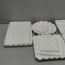 Kootek Dessert Cupcake Stand, 10pcs Dessert Table Display Set, 3 Tiered Cup Cake Holder Tower Stand Riser& Cookie Serving Trays for Wedding, Tea Party, Birthday, Baby Shower (Bright White)