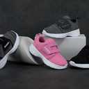 adituo Toddler/Little Kid Boys Girls Lightweight Breathable Sneakers Strap Athletic Runing Walking Sports Shoes (Gray)