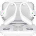 Open Ear Headphones,Bluetooth Wireless Earbuds,5.9g Ultra-Lightweight Sport Earphones with Mic for Running Cycling,Secure Fit for Small Ears (White)